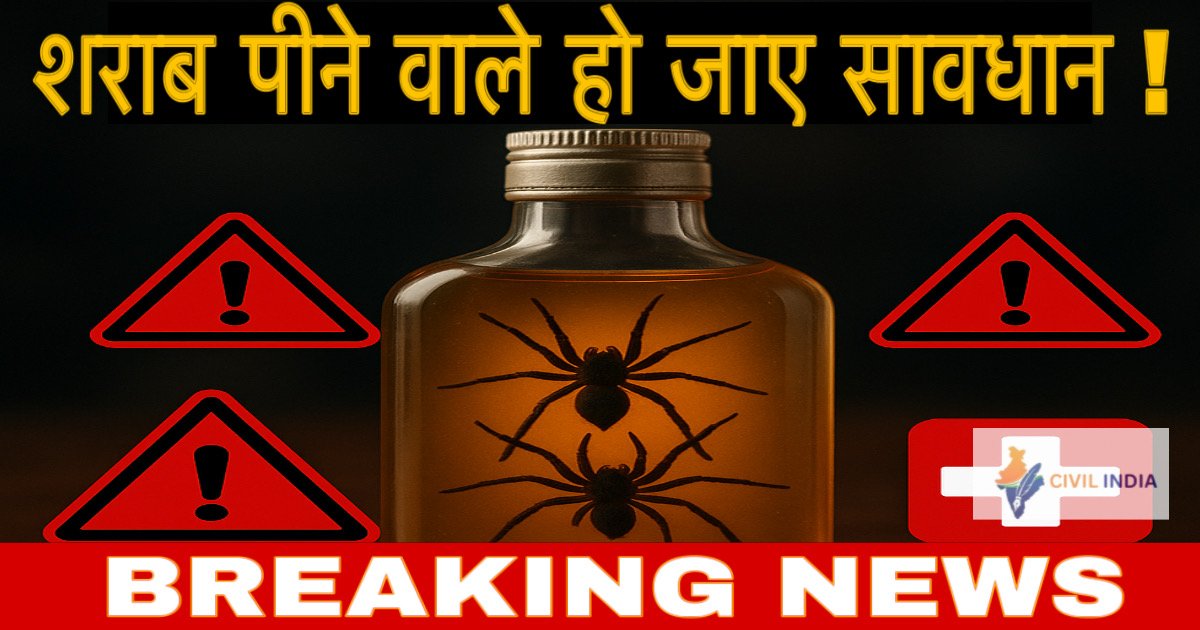 CG News: छत्तीसगढ़ के सरकारी शराब दुकान में सीलबंद बोतल में मिली मकड़ी: शराब पीने के बाद दो युवकों की बिगड़ी तबियत