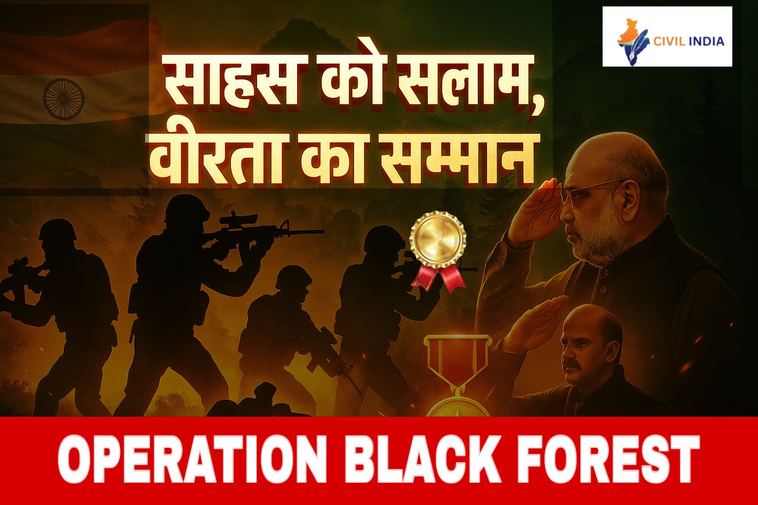 CG News, Anti Naxal Operation: गृह मंत्री अमित शाह ने कर्रेगुट्टालु पहाड़ी पर ‘ऑपरेशन ब्लैक फॉरेस्ट’ को अंजाम देने वाले CRPF, छत्तीसगढ़ पुलिस, DRG और KOBRA जवानों को किया सम्मानित